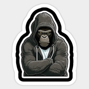 Shades of Toughness - Cool Gorilla Sticker